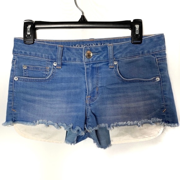 american eagle mid rise shorts